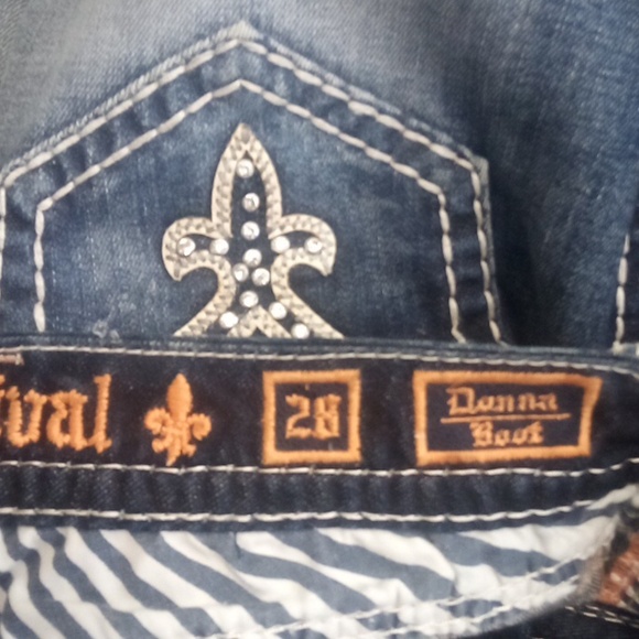 Rock Revival Women's 28 Bootcut Donna Bejeweled Rhinestones NWT - Picture 9 of 15